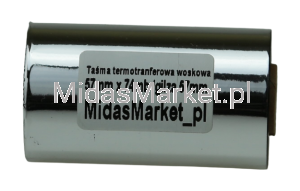 Taśma woskowa 57x74/57 (57mm x 74mb gilza 57mm)/ termotransferowa kalka folia barwiąca ribbon wax  do drukarki Zebra TLP2824