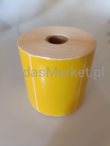 Etykiety termiczne 100x60 mm 1000 etykiet  żółte yellow