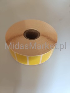 Etykiety termiczne 32x20/2500 żółte yellow