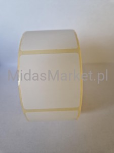 Etykiety termiczne ODLEPNE 80x80 mm 1000 etykiet  gilza 25mm na kleju odlepnym, do formatek