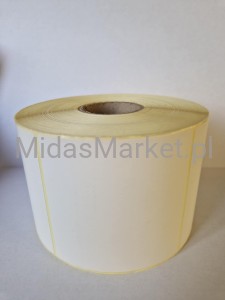 Etykiety termiczne ODLEPNE 80x80 mm 1000 etykiet  gilza 40mm słaby klej do przemysłu meblowego na płyty MDF