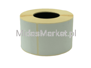 Etykiety termiczne ODLEPNE 58x43/1000 klej odlepny, słaby do przemysłu meblowego